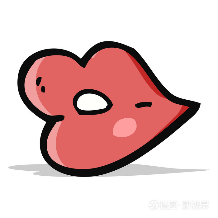 卡通嘴唇