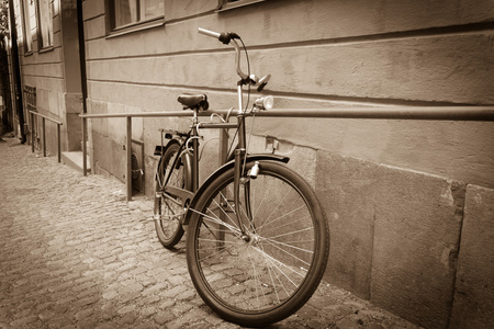 经典怀旧复古城市自行车图片