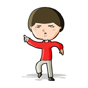漫画卡通生气的男人图片