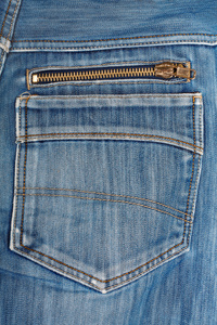 tasca posteriore blu jeans. bellissimo stile casual蓝色牛仔裤后口袋。美丽的休