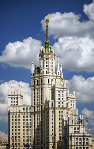 莫斯科斯大林的摩天大楼的房子