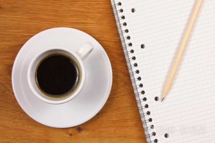咖啡和笔记本