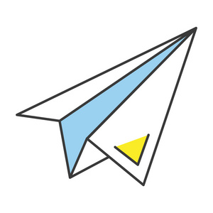 飞机运输符号.背景与彩色线条.矢量涡轮喷气发动机的飞机.