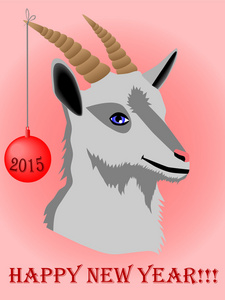 2015 年。中国新年的山羊