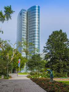 杜塞尔多夫，德国，在 2014 年 7 月 5 日。城市建筑的典型类型