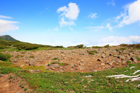 mt.akadake 大雪山国家公园在北海道的日本