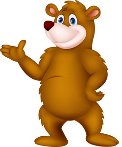 熊卡通呈现照片