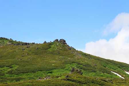 mt.akadake 大雪山国家公园在北海道的日本