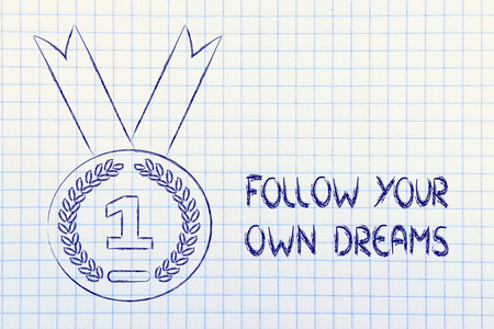 追随自己的梦想   金牌符号