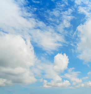 软云，蓝蓝的天空
