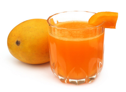 新鲜水果芒果汁