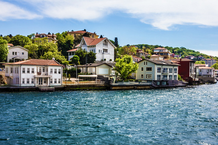 海滨城镇住宅，博斯普鲁斯海峡，伊斯坦布尔土耳其