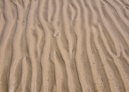 波浪线条图案在沙滩图片