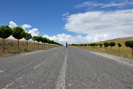 一个人在路上图片-一个人在路上素材-一个人在路上插画-摄图新视界