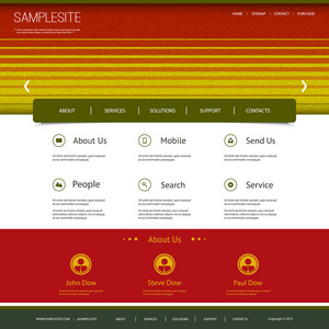 带有条纹的标题设计网站模板图片
