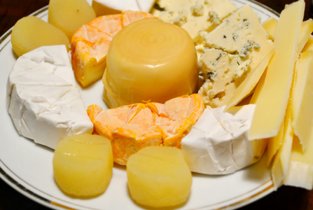 白板的不同种类的奶酪