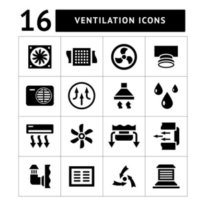 设置图标的通风和空调