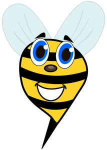 蜜蜂微笑的脸