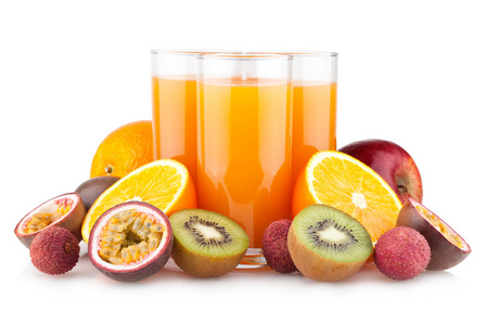 热带水果的果汁