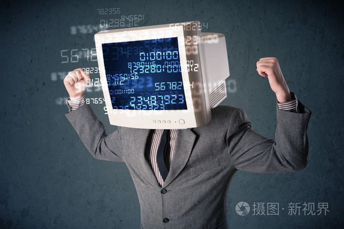 人类网络监视器的pc计算计算机数据概念