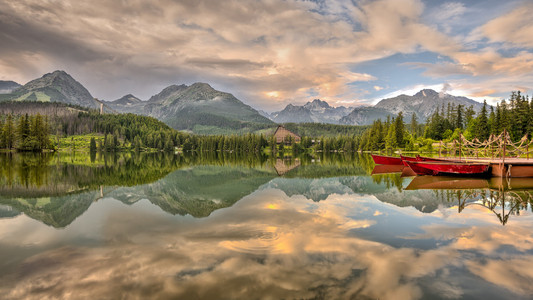 slovaki 国家公园高 tatra 山地湖 strbskepleso