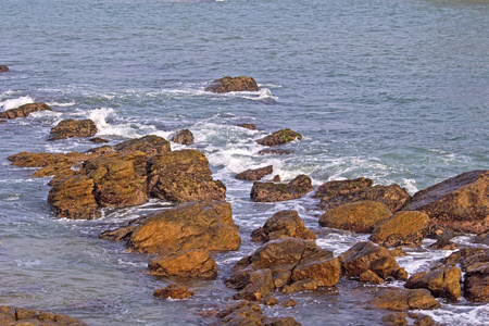 在印度洋地区的岩石