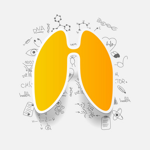 绘图医疗公式 肺