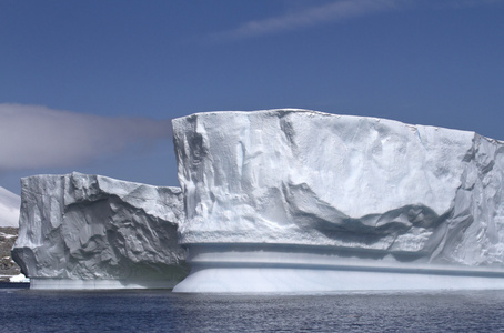 双步冰山在南极水域