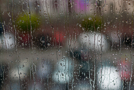 窗口雨滴股票图像