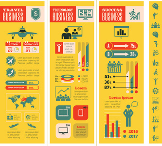 业务信息图表模板