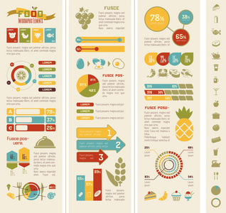 食物的信息图表模板图片
