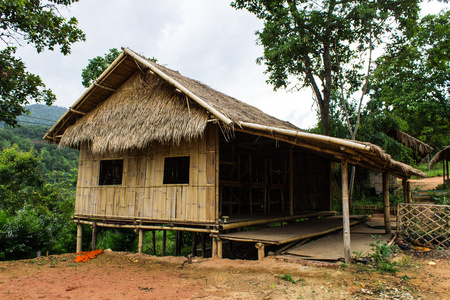在泰国的乡村，间村屋