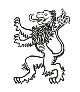 狮子纹章的程式化 01