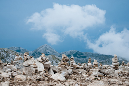 峰值圣乔治 sveti 法律上 山区 biokovo 克罗地亚