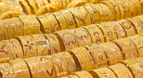 在迪拜的黄金市场