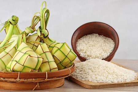 indoneian 食品 ketupat lebaran