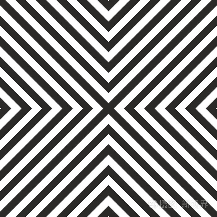 黑白相间的花纹或几何矢量背景平铺