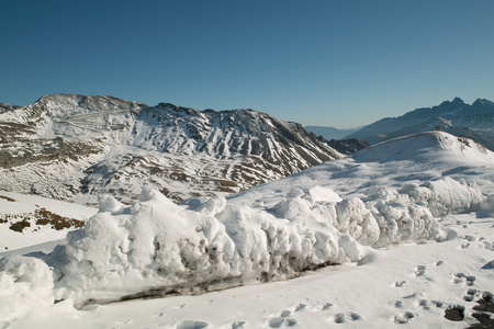 在奥地利阿尔卑斯山