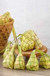 indoneian 食品 ketupat lebaran