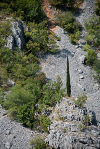 imotski，著名的蓝色湖泊在克罗地亚