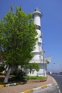 ahirkap feneri在伊斯坦布尔，土耳其的历史灯塔