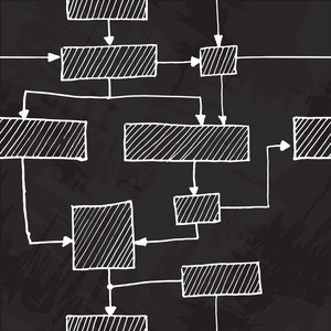 矢量手绘制流程图无缝背景图片