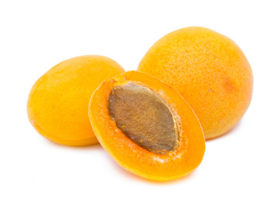 成熟的橙色杏子