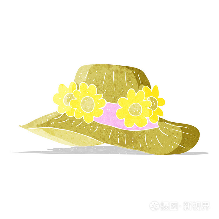 卡通夏季帽子插画-正版商用图片1g905e-摄图新视界