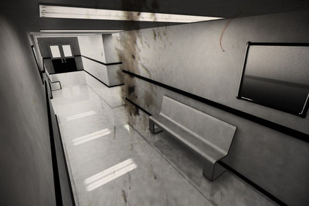 医院恐怖恐怖医院走廊 yurei 日本鬼照片