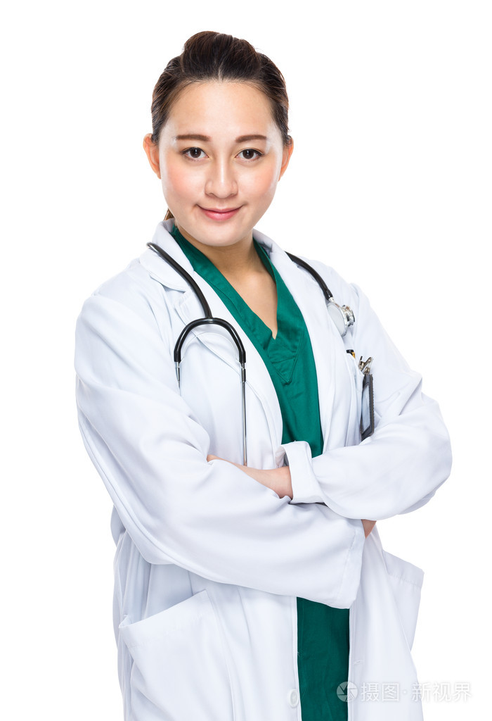 一位女医生横担