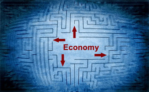 经济迷宫概念图片