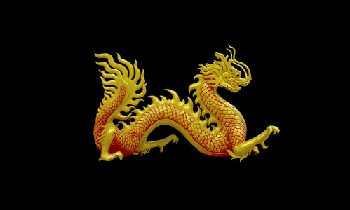 黑色中国龙壁纸图片
