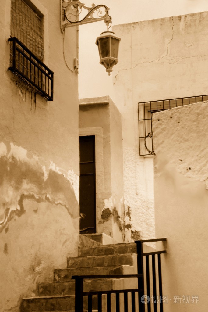 在西班牙街头的角落