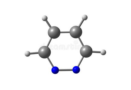 哒嗪分子结构的白色分离